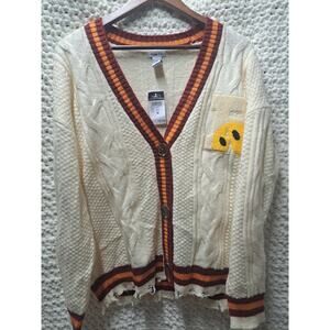 Rue21 Smiley Beige Cardigan